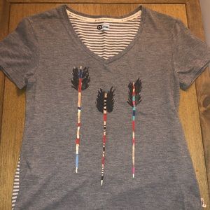 Womens Toms For Target Vneck T-shirt Medium